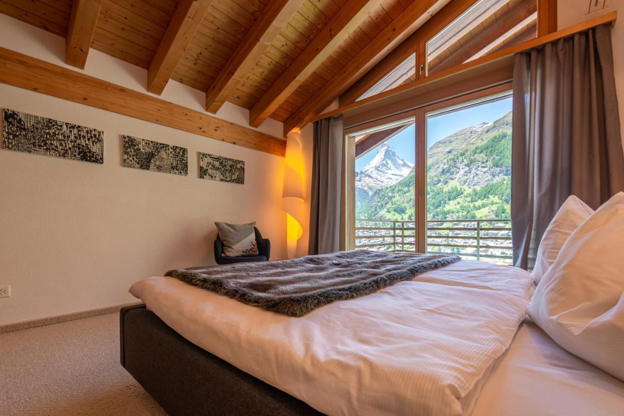 Modern Apartment With View Over Zermatt Kültér fotó