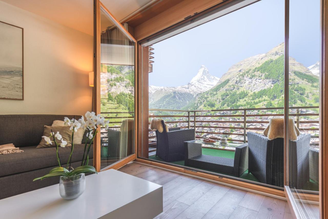 Modern Apartment With View Over Zermatt Kültér fotó